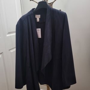 Chico's Navy Women's Open Front Blazer